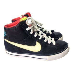 NIKE Sweet Classic High Glossy Black Patent Leather Size 6Y Youth #367112-01